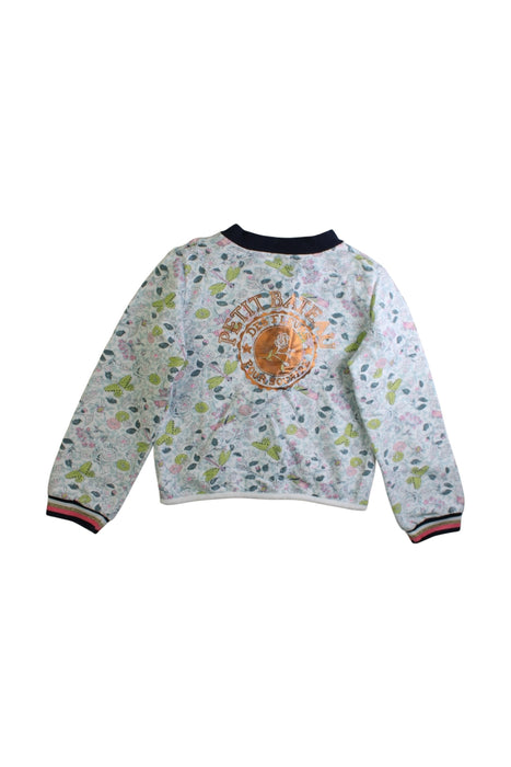 A Multicolour Long Sleeve Tops from Petit Bateau in size 6T for girl. (Back View)