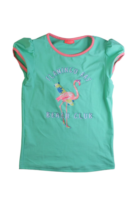 A Green Sleeveless Tops from Sunuva in size 7Y for girl. (Front View)