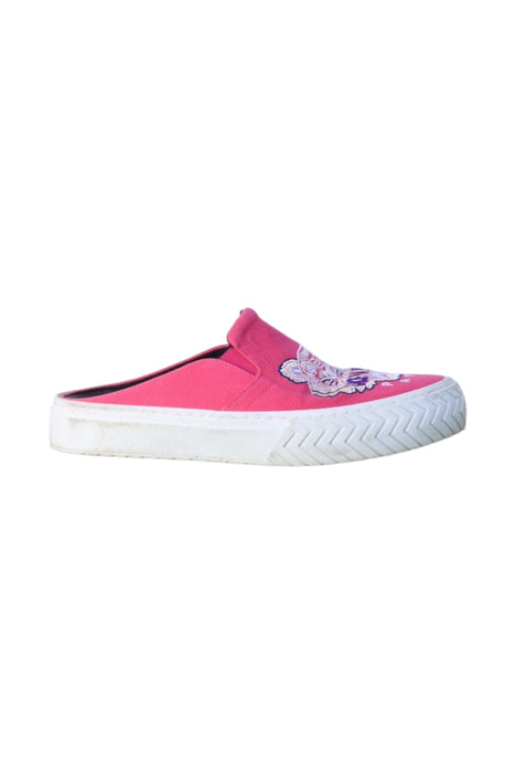 A Pink Slip Ons from Kenzo in size 11Y for girl. (Front View)