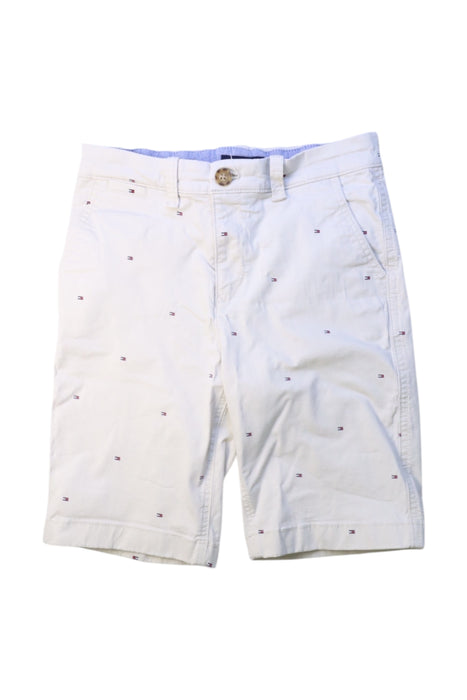 A White Shorts from Tommy Hilfiger in size 14Y for boy. (Front View)