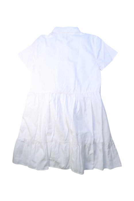 A White Short Sleeve Dresses from Tommy Hilfiger in size 12Y for girl. (Back View)