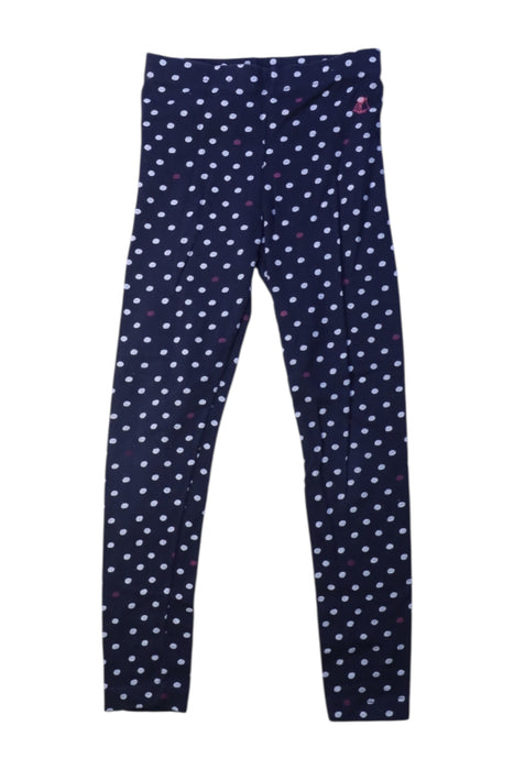 A Navy Leggings from Petit Bateau in size 4T for girl. (Front View)