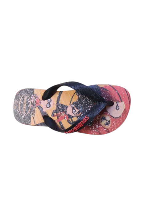 A Multicolour Flip Flops from Havaianas in size 4T for neutral. (Front View)