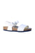 A White Sandals from Birkenstock in size 4T for girl. (Front View)