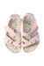 A Pink Sandals from Birkenstock in size 5T for girl. (Back View)