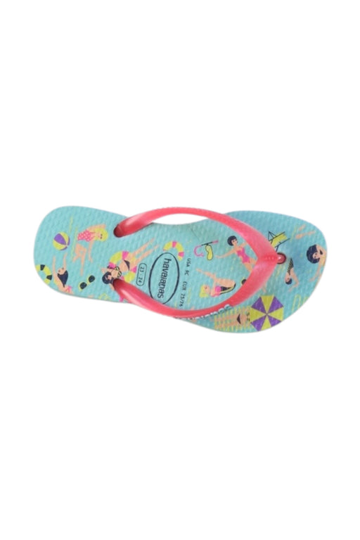 A Multicolour Flip Flops from Havaianas in size 3T for girl. (Front View)