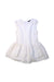 A White Sleeveless Dresses from DKNY in size 4T for girl. (Front View)