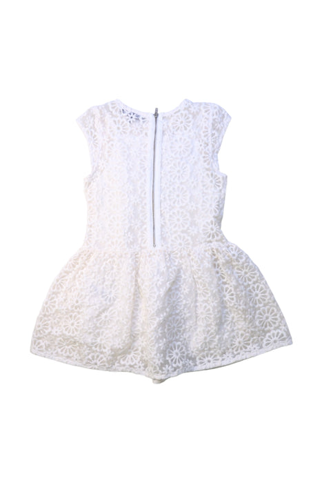 A White Sleeveless Dresses from DKNY in size 4T for girl. (Back View)