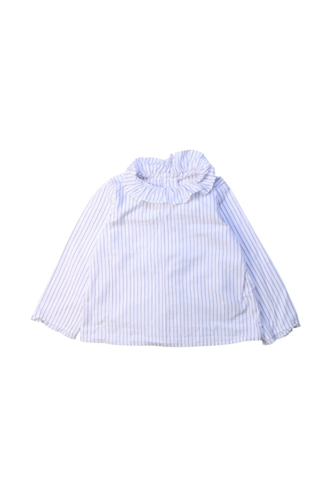A Blue Long Sleeve Tops from Bonpoint in size 3T for girl. (Front View)