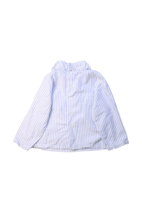 A Blue Long Sleeve Tops from Bonpoint in size 3T for girl. (Back View)