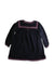 A Black Long Sleeve Dresses from Bonton in size 6T for girl. (Back View)