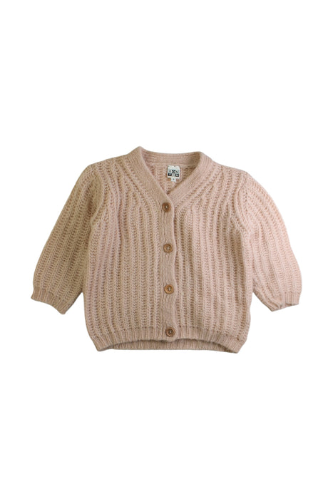 A Beige Cardigans from Bonton in size 4T for girl. (Front View)