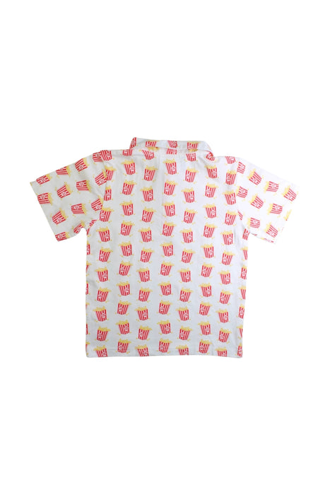 A White Short Sleeve Polos from Rachel Riley in size 5T for boy. (Back View)