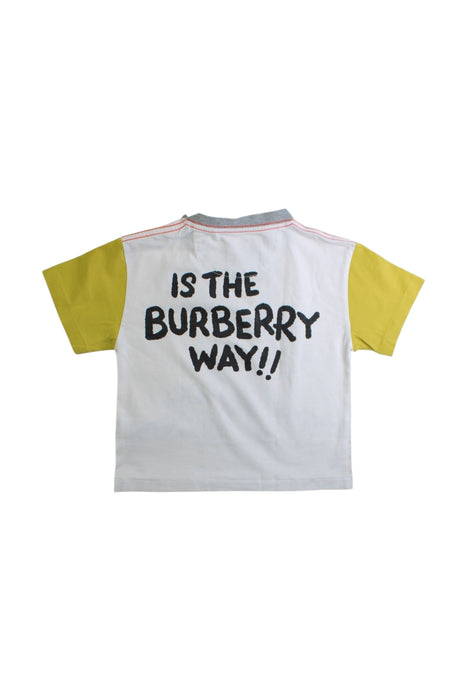 A Multicolour Short Sleeve T Shirts from Burberry in size 12-18M for boy. (Back View)