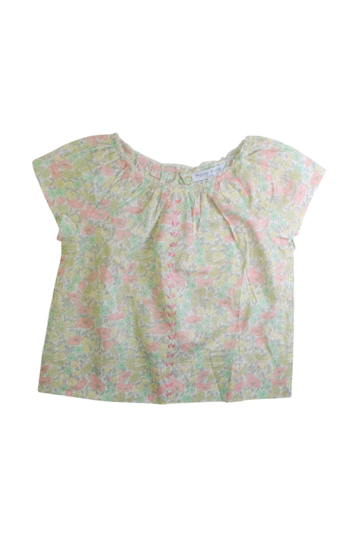 A Multicolour Short Sleeve Tops from Marie Puce in size 4T for girl. (Front View)