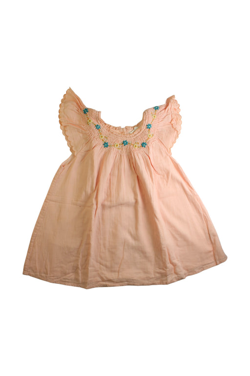A Pink Sleeveless Dresses from Louise Misha in size 4T for girl. (Front View)