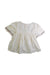 A White Sleeveless Tops from Bonpoint in size 4T for girl. (Back View)