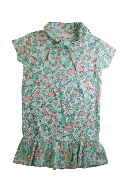 A Multicolour Short Sleeve Dresses from Misha & Puff in size 4T for girl. (Front View)