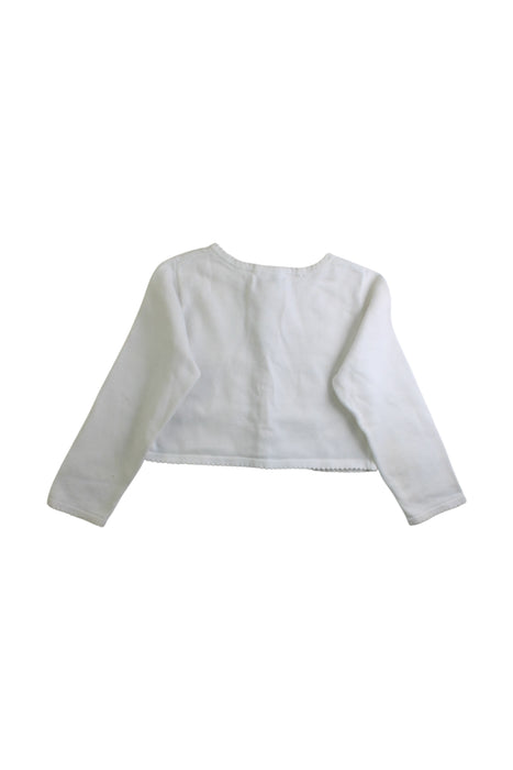 A White Long Sleeve Tops from Jacadi in size 4T for girl. (Back View)
