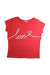 A Red Short Sleeve T Shirts from Bonpoint in size 4T for girl. (Front View)
