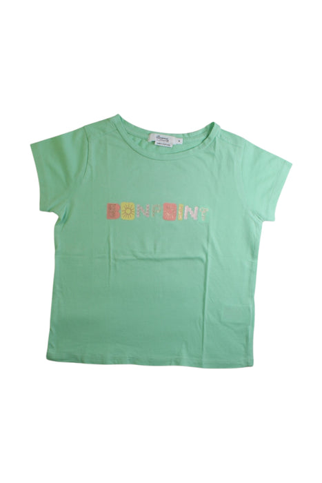 A Green Short Sleeve T Shirts from Bonpoint in size 4T for girl. (Front View)