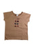 A Brown Short Sleeve T Shirts from Bonpoint in size 4T for girl. (Front View)