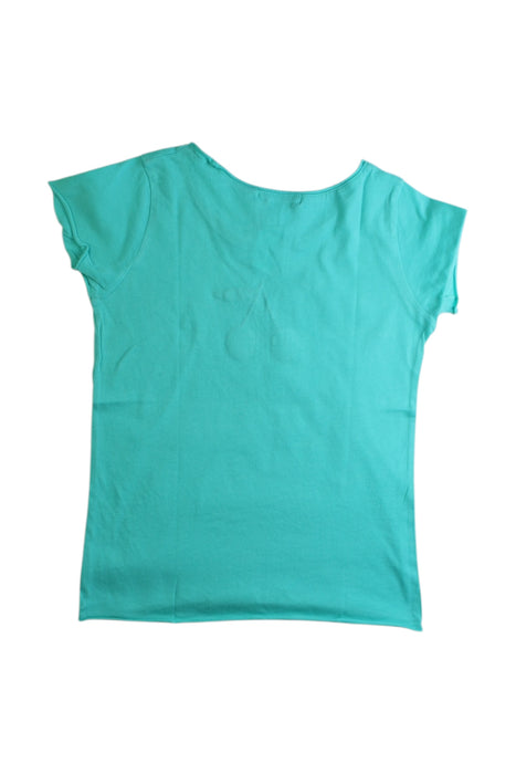 A Teal Short Sleeve T Shirts from Bonpoint in size 4T for girl. (Back View)