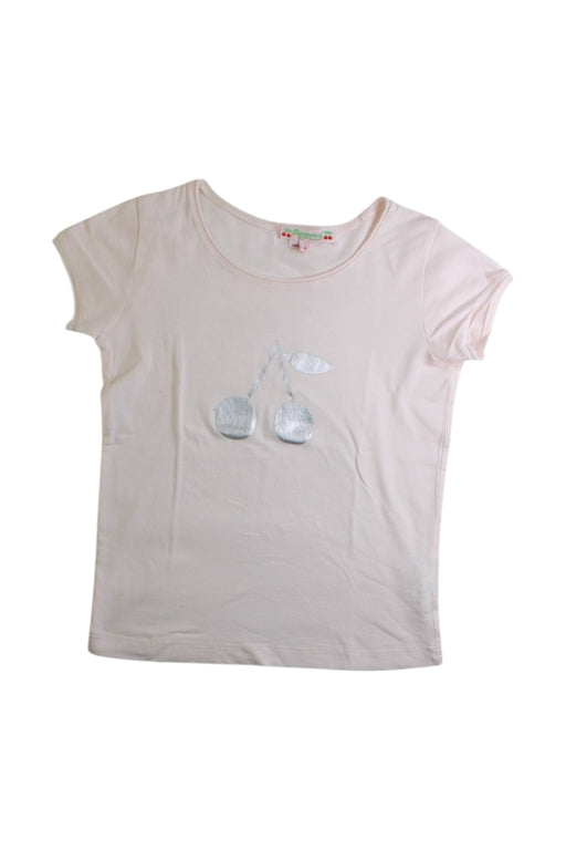 A Pink Short Sleeve T Shirts from Bonpoint in size 4T for girl. (Front View)