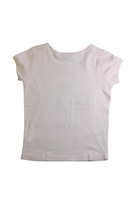 A Pink Short Sleeve T Shirts from Bonpoint in size 4T for girl. (Back View)
