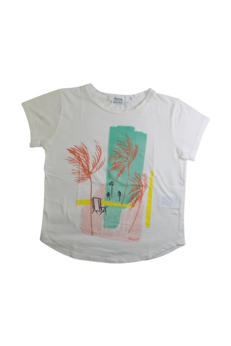 A White Short Sleeve T Shirts from Bonpoint in size 4T for girl. (Front View)
