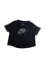 A Black Short Sleeve T Shirts from Nike in size 10Y for girl. (Front View)