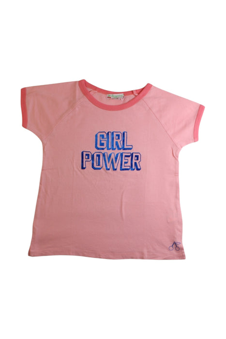 A Pink Short Sleeve T Shirts from Bonpoint in size 4T for girl. (Front View)