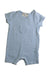 A Blue Short Sleeve Rompers from Wilson & Frenchy in size 3-6M for boy. (Front View)