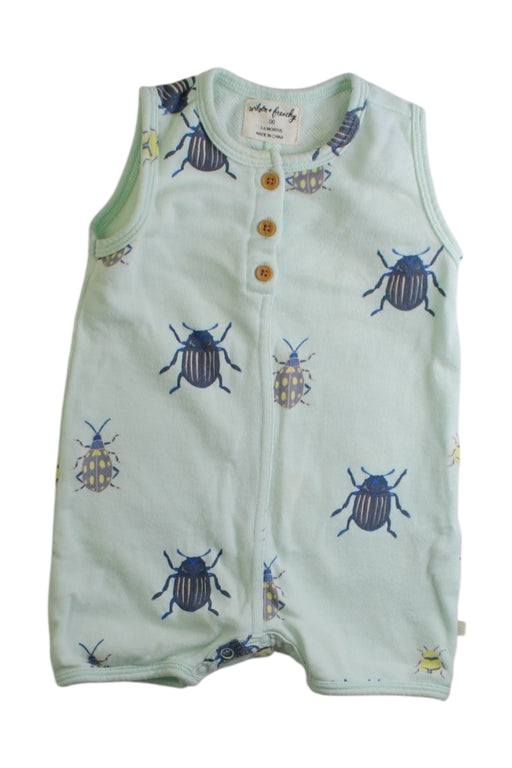 A Green Sleeveless Bodysuits from Wilson & Frenchy in size 3-6M for boy. (Front View)