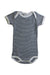 A Navy Short Sleeve Bodysuits from Petit Bateau in size 3-6M for boy. (Front View)