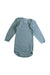 A Blue Long Sleeve Bodysuits from Petit Bateau in size 3-6M for boy. (Front View)