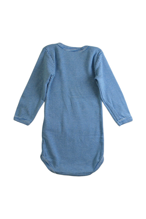 A Blue Long Sleeve Bodysuits from Petit Bateau in size 3-6M for boy. (Back View)