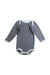 A Blue Long Sleeve Bodysuits from Petit Bateau in size 3-6M for boy. (Front View)
