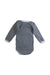 A Blue Long Sleeve Bodysuits from Petit Bateau in size 3-6M for boy. (Back View)