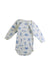 A White Long Sleeve Bodysuits from Petit Bateau in size 3-6M for boy. (Front View)