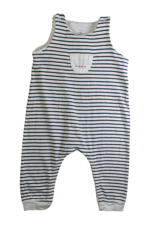 A White Sleeveless Bodysuits from Petit Bateau in size 3-6M for boy. (Front View)