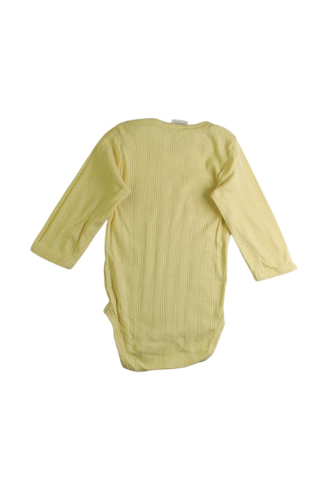 A Yellow Long Sleeve Bodysuits from Nature Baby in size 3-6M for boy. (Back View)