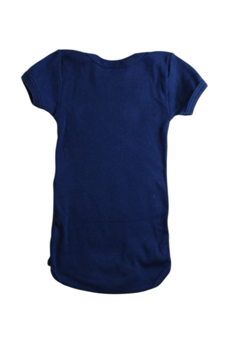A Navy Short Sleeve Bodysuits from Petit Bateau in size 3-6M for boy. (Back View)