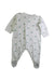 A White Onesies from Petit Bateau in size 3-6M for boy. (Back View)