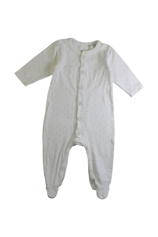 A White Onesies from Jamie Kay in size 3-6M for boy. (Front View)