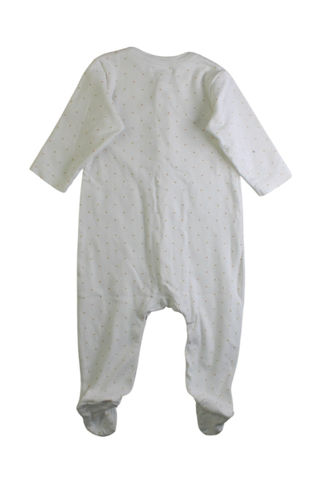 A White Onesies from Jamie Kay in size 3-6M for boy. (Back View)