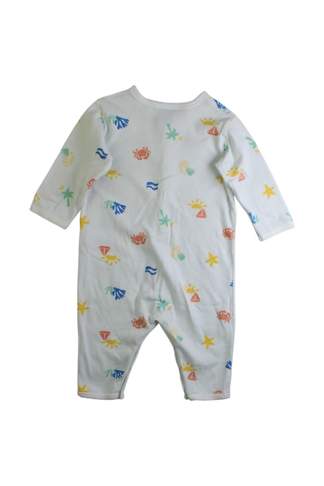 A Multicolour Long Sleeve Rompers from Petit Bateau in size 3-6M for boy. (Back View)
