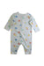 A Multicolour Long Sleeve Rompers from Petit Bateau in size 3-6M for boy. (Back View)
