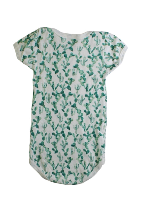 A Green Short Sleeve Bodysuits from Petit Bateau in size 6-12M for boy. (Back View)