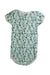 A Green Short Sleeve Bodysuits from Petit Bateau in size 6-12M for boy. (Back View)